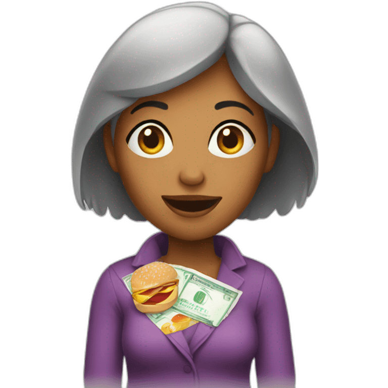 Woman on food stamps emoji