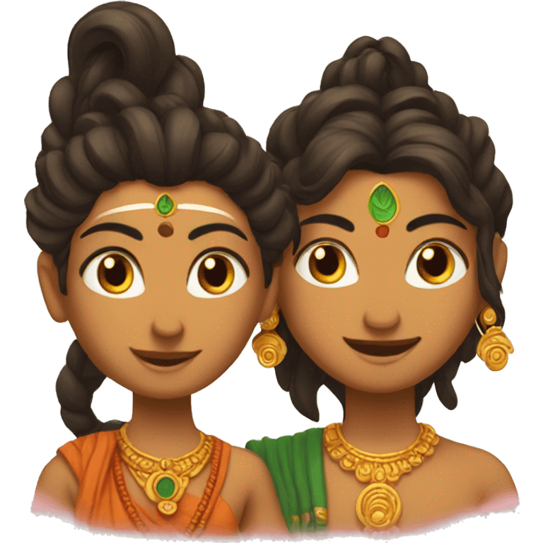 Shiva and shakti emoji