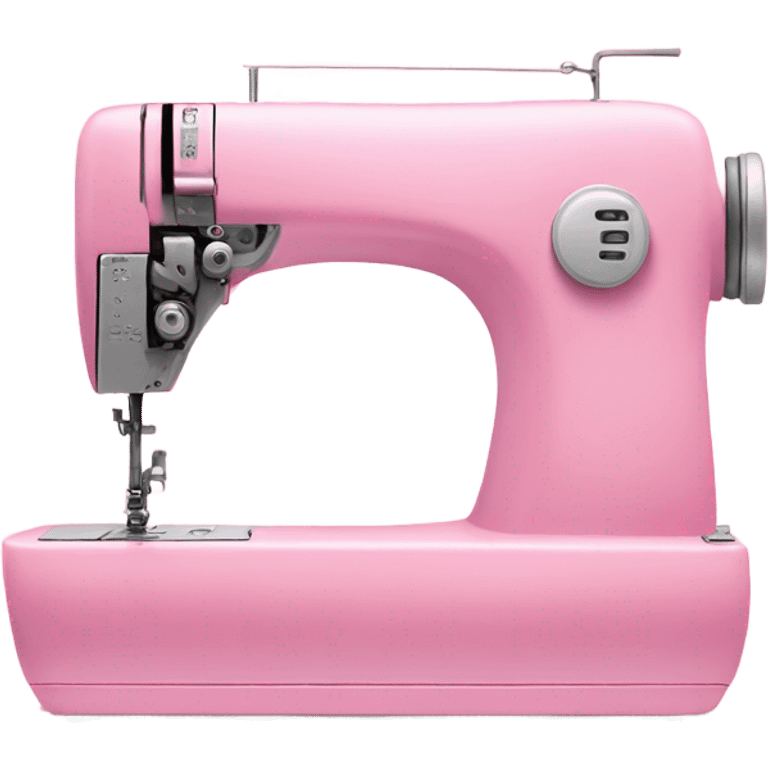 The sewing machine is pink emoji