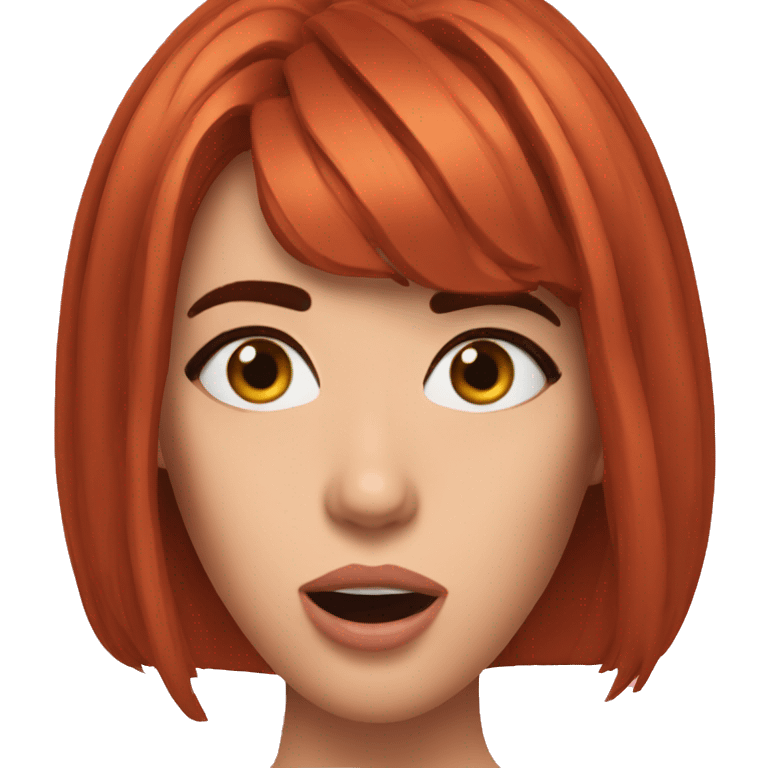 Dua Lipa shocked redhead emoji