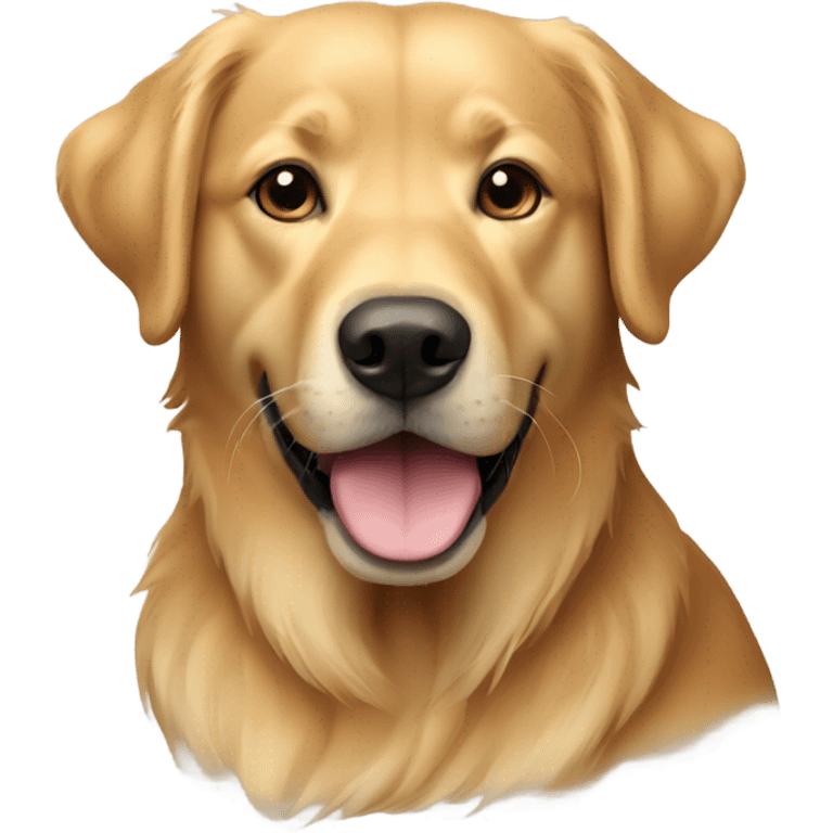 Create a golden retriever/lab mix emoji