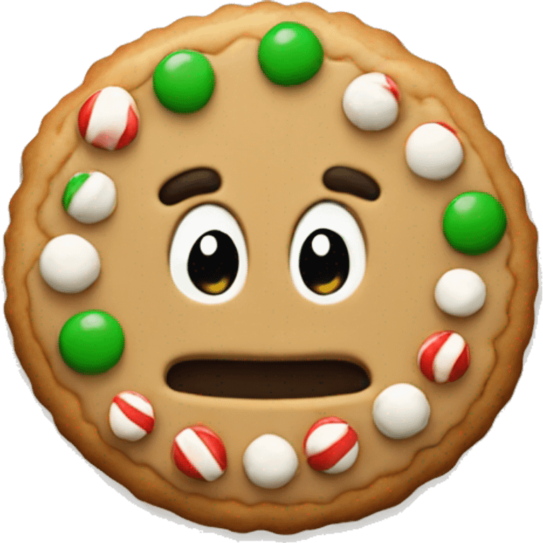 Christmas cookie emoji