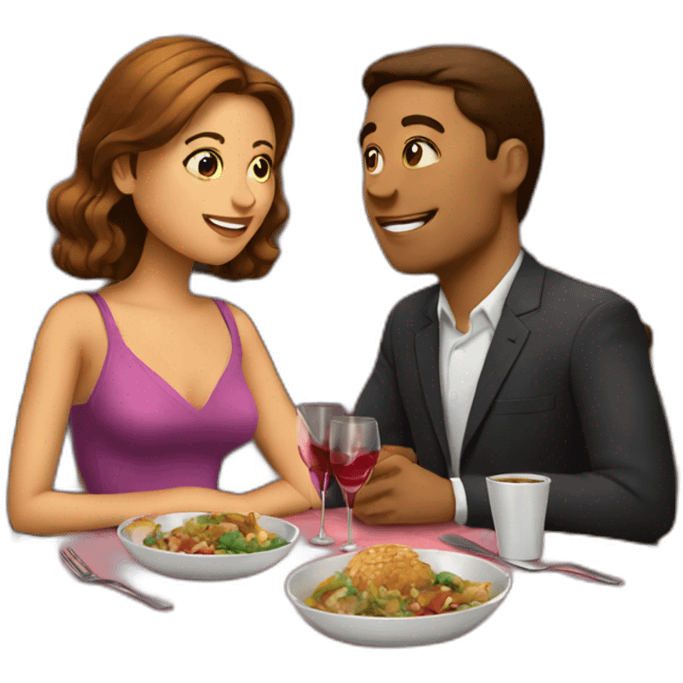 Dating dinner emoji