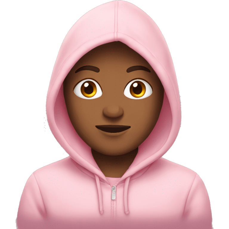 Light pink hoodie emoji