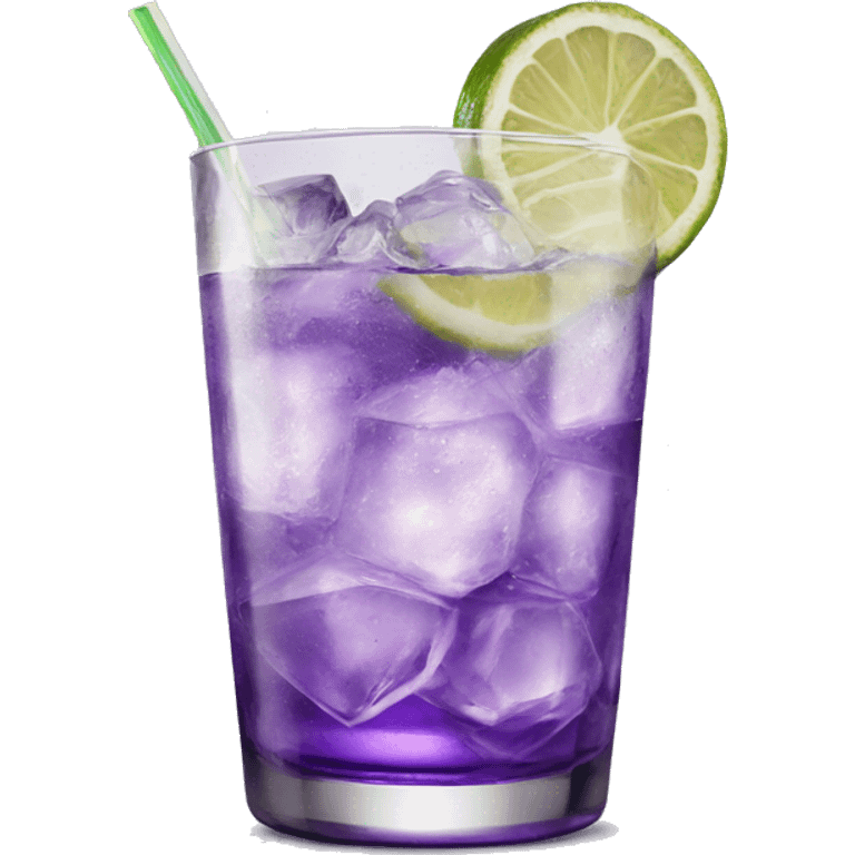 Purple gin tonic cocktail emoji