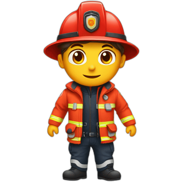 pompier en tenue de feu emoji