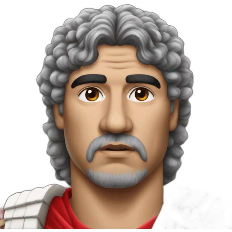 Realistic-Maradona-dressed-as-a-Roman-emperor emoji