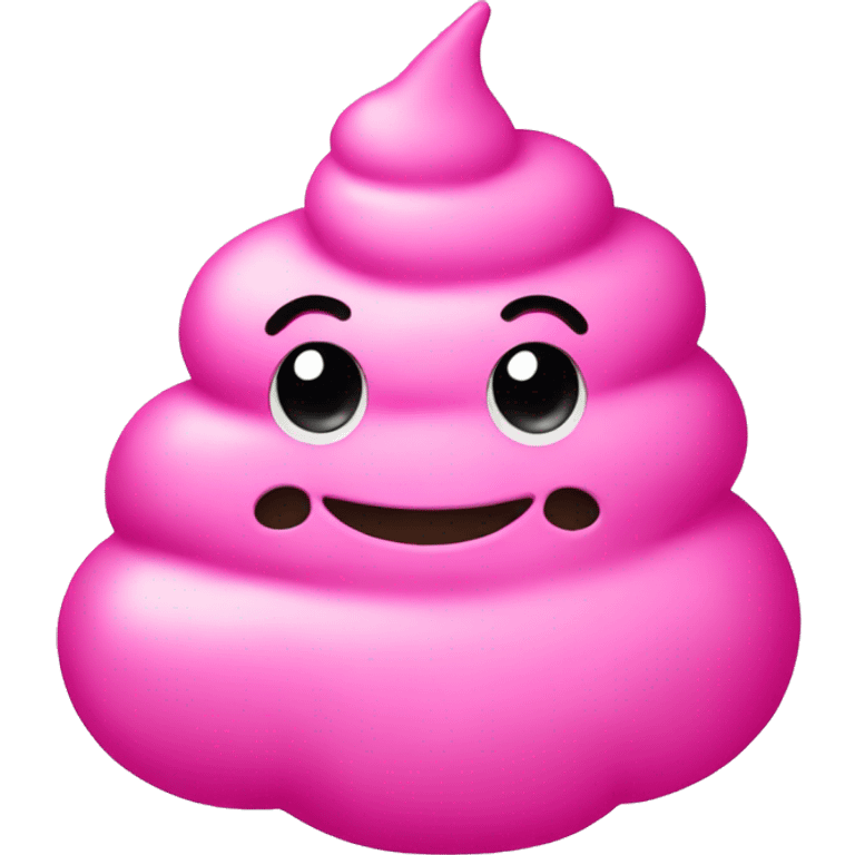 Pink poop emoji