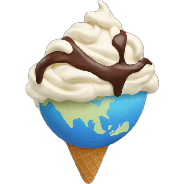 earth ice cream emoji