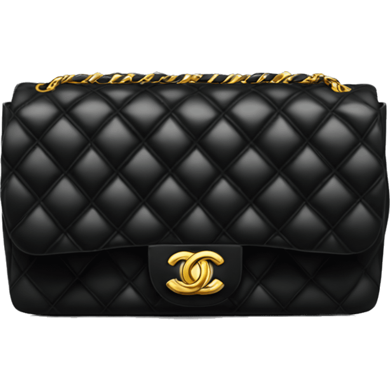 Chanel bag black emoji