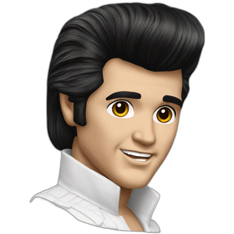 Elvis presley hyper realistic emoji