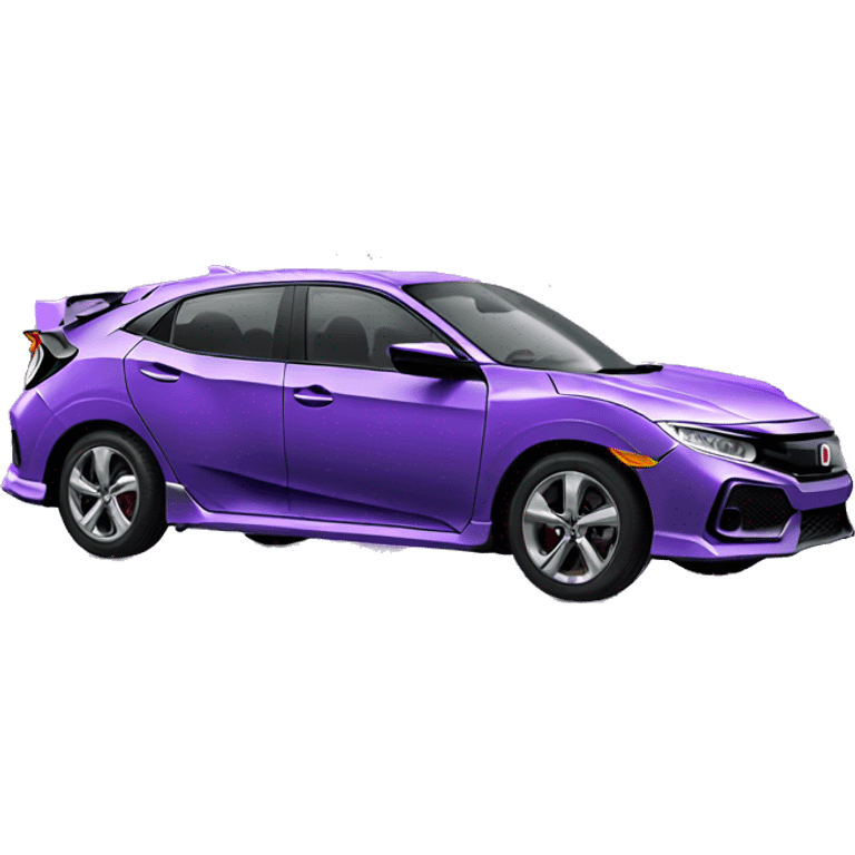 Purple Honda civic hatchback emoji