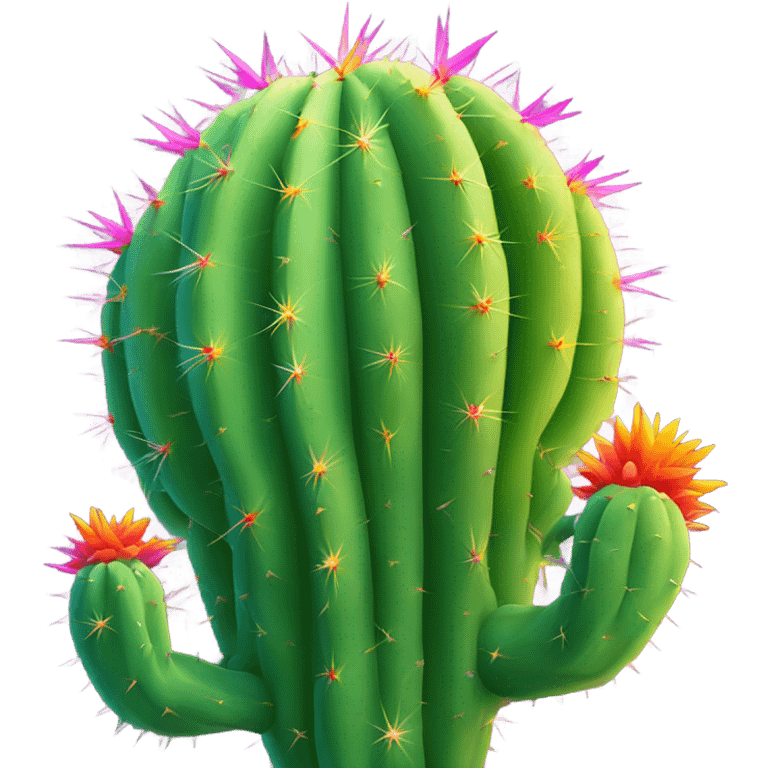 Rainbow cactus  emoji