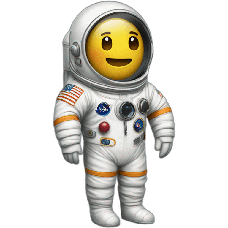 a-minnesota-loon-with-a retro astronaut-uniform, head sticking out of uniform emoji