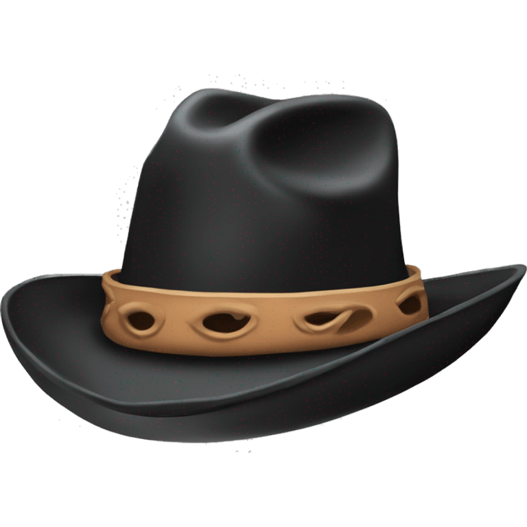 black cowboy hat with chicken stylus  emoji