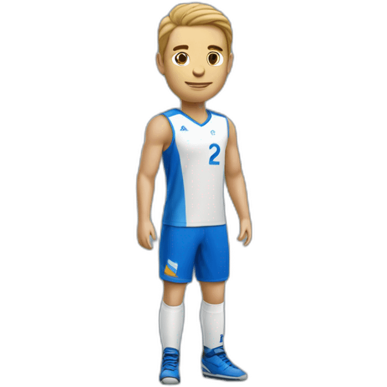 Joueur de handball maillot bleu emoji