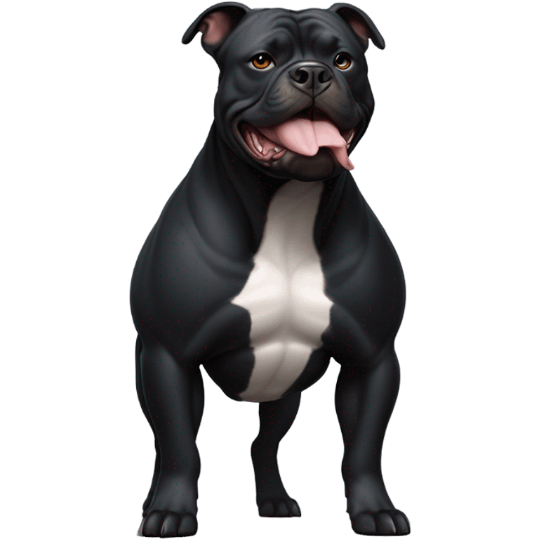 99% Black American Bully emoji