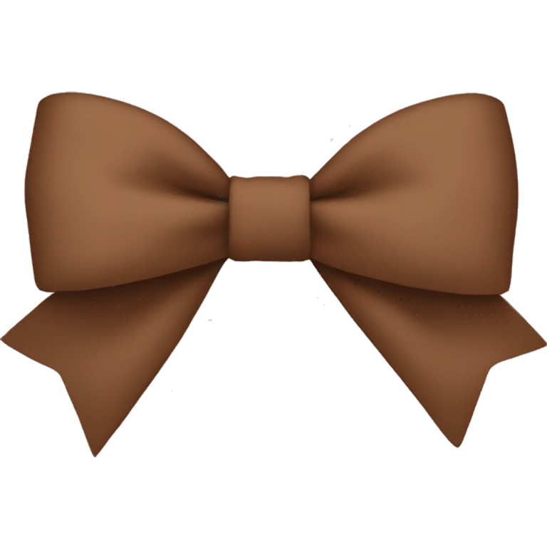 Brown skinny bow emoji