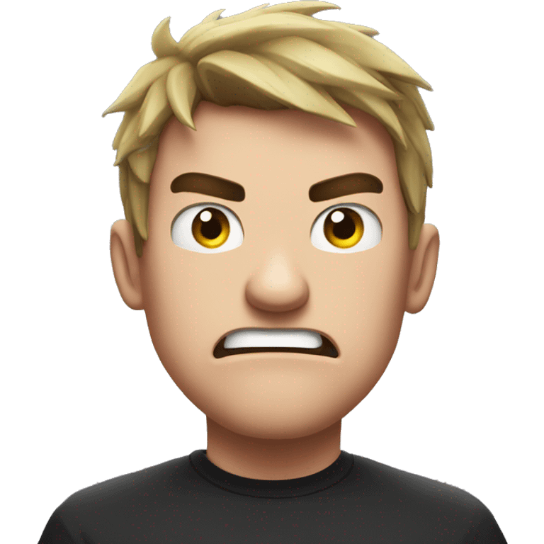 MrBeast angry face emoji