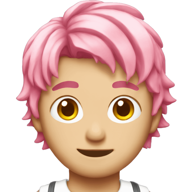 Sunghoon with pink hair  emoji