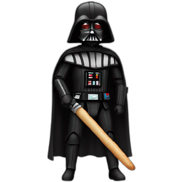 Dark vador avec une baguette magique emoji