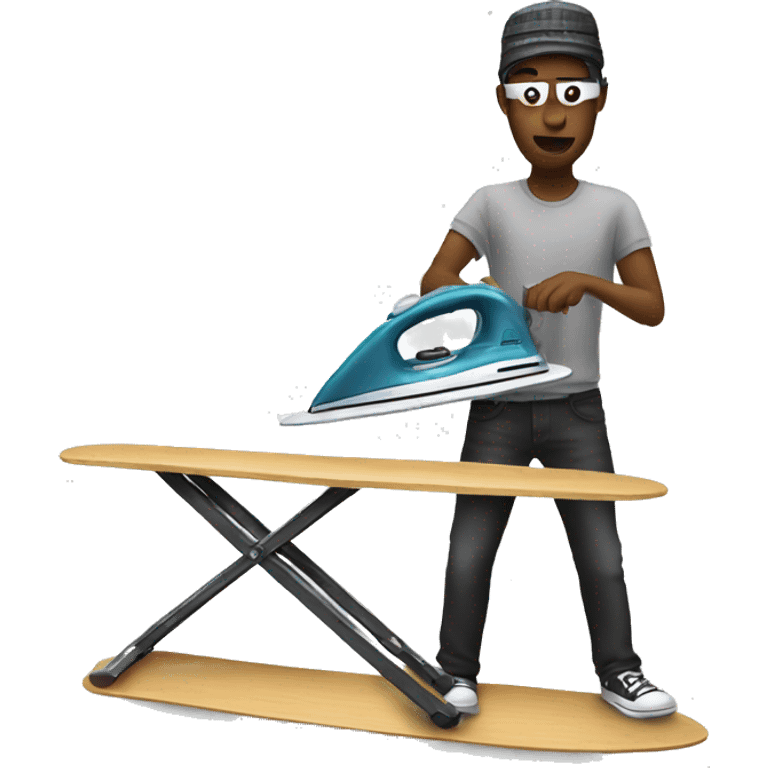 Ironing board dj  emoji