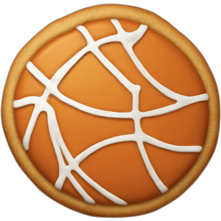 Basketball cookie emoji