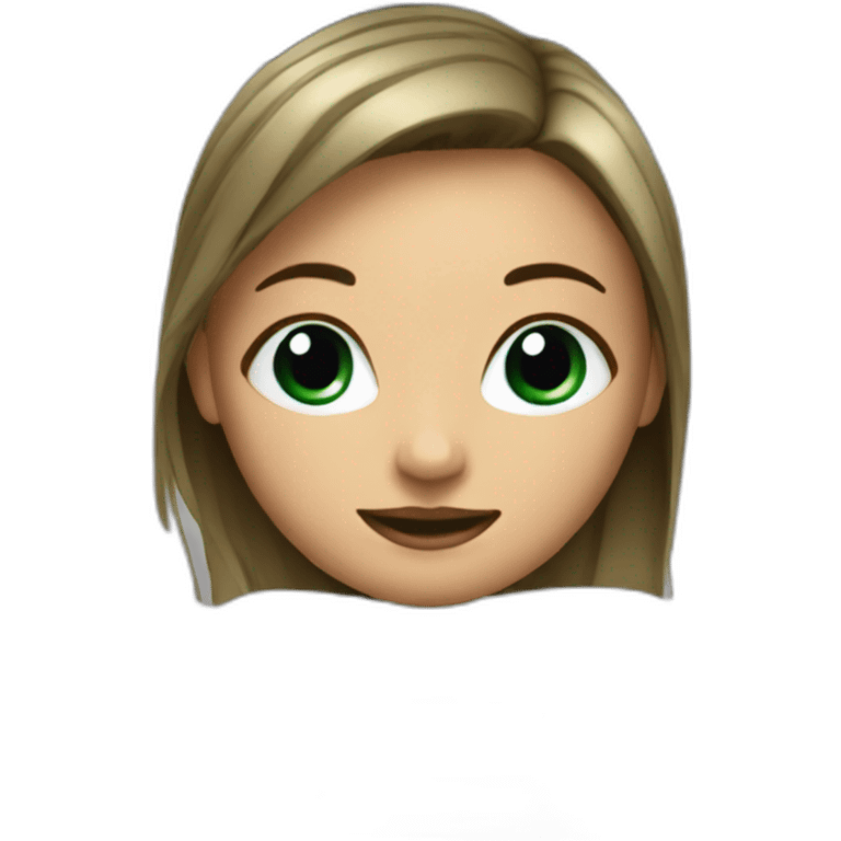 girl on the computer monitor emoji