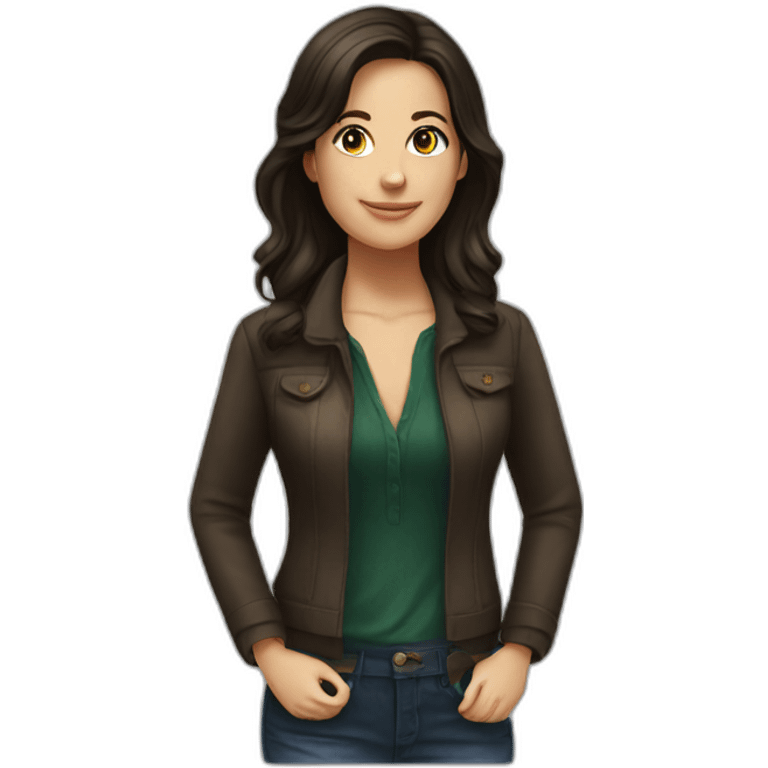 brunette woman fernet branca emoji