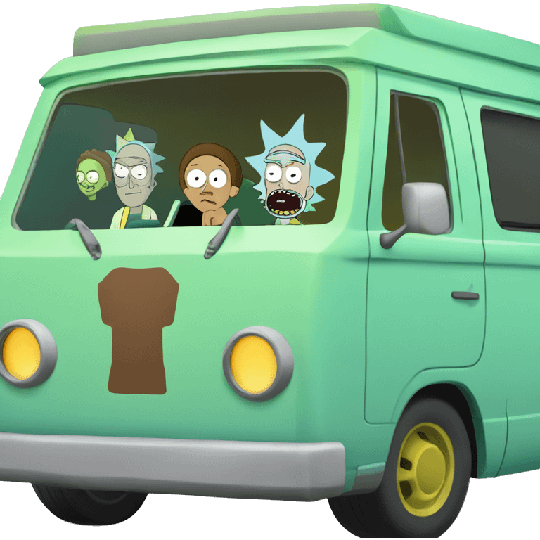 Rick and Morty’s scooby van emoji