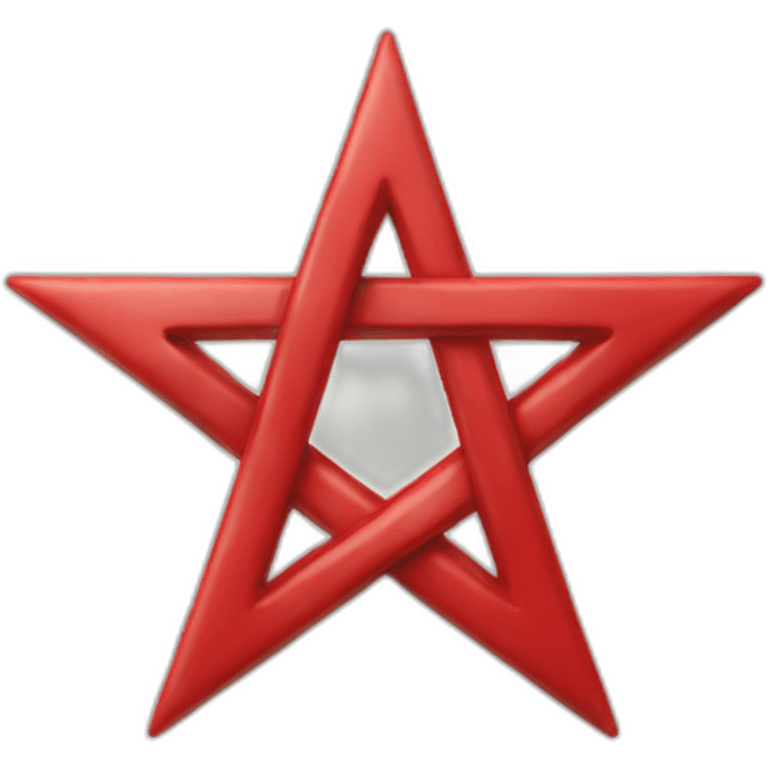 pentagram red emoji