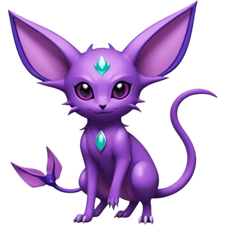 Cool Edgy Shiny Noibat-Espeon-hybrid  full body emoji