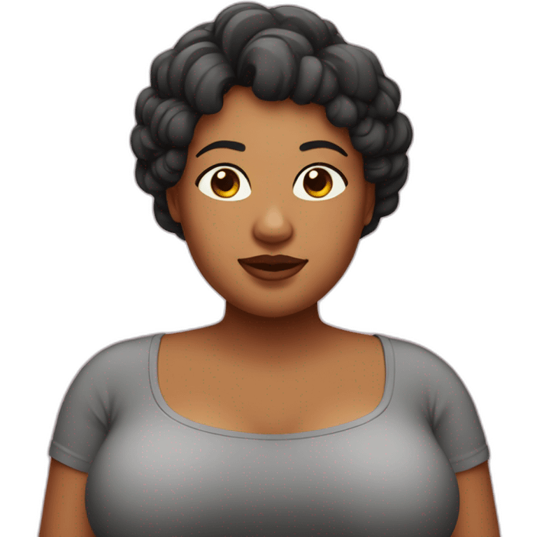 Mujer gorda emoji