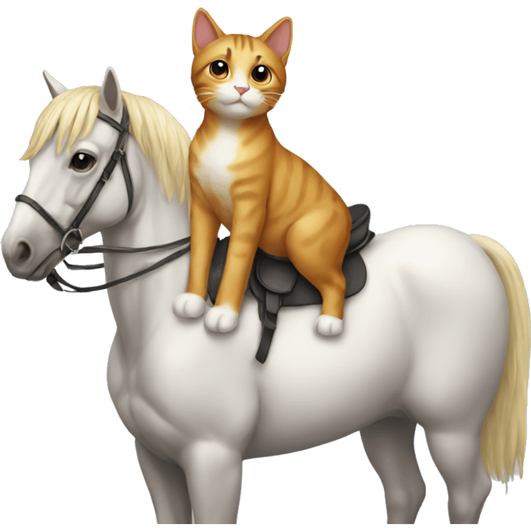 cat on top of horse emoji