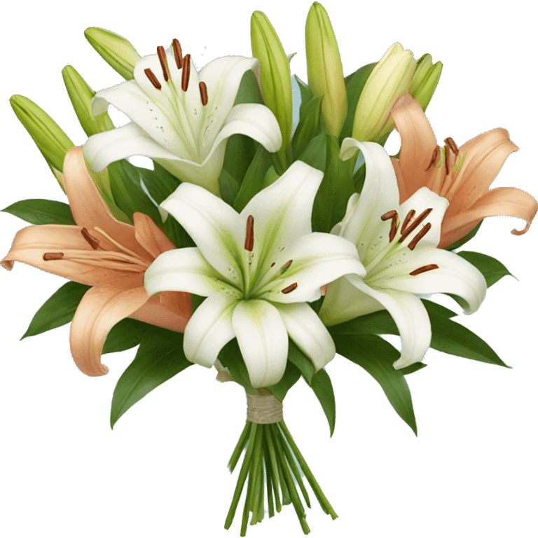 lilies bouquet  emoji