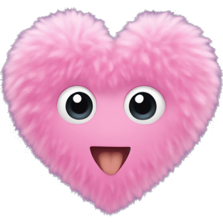 pink fluffy heart emoji