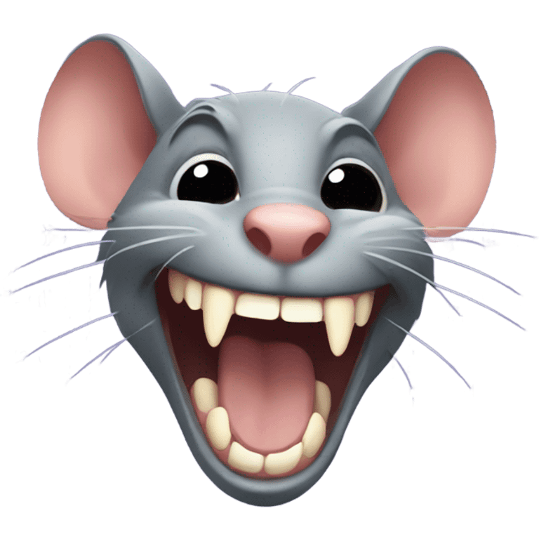 rat evil laughing scary emoji