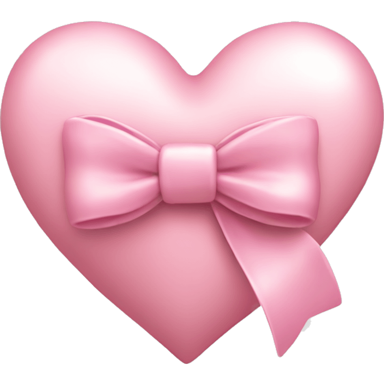 Light pink heart with bow emoji