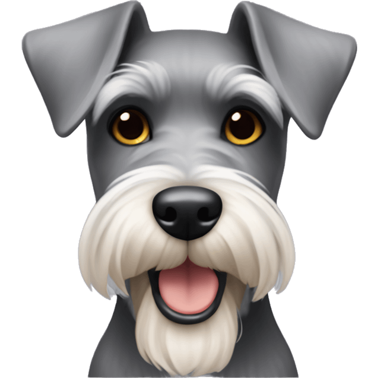 A miniature schnauzer  emoji