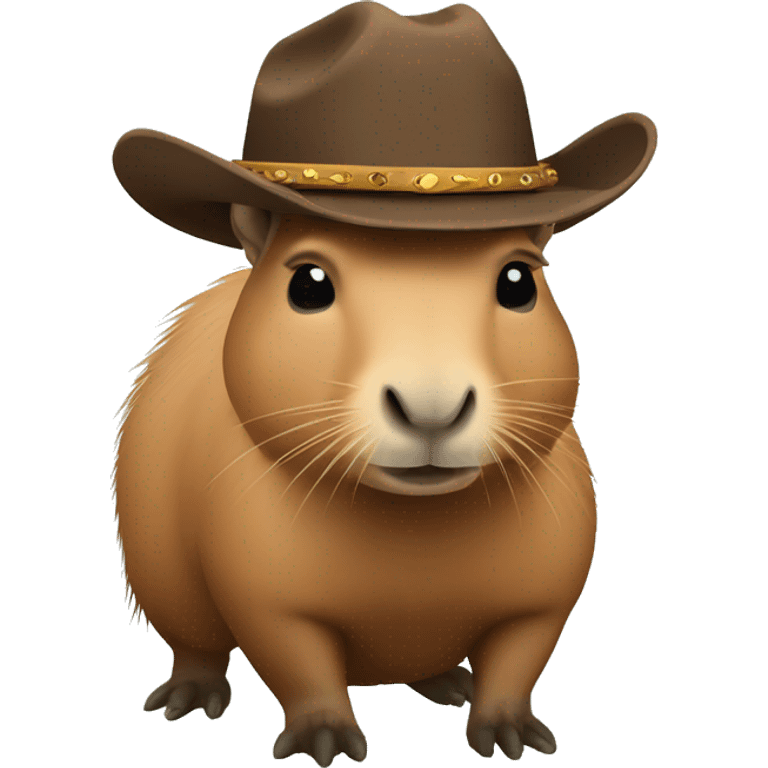 capybara with cowboy hat  emoji