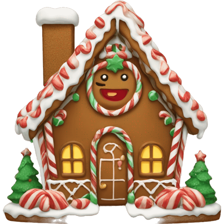 Christmas gingerbread house  emoji