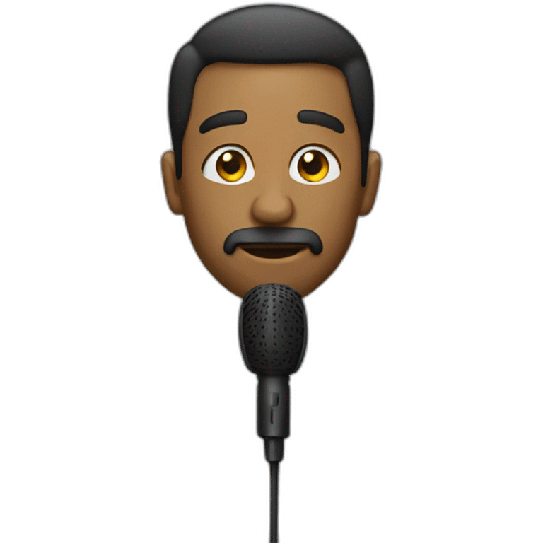 A man with mic  emoji