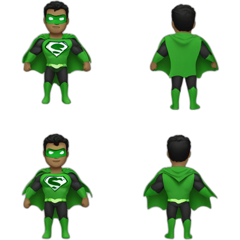 Green superman emoji