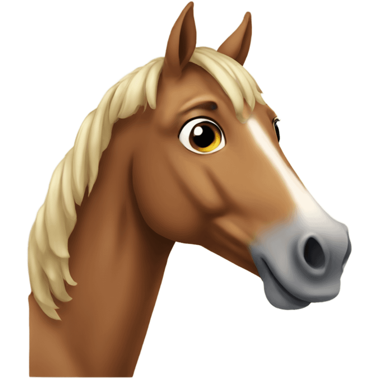 Horse cute emoji