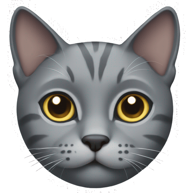 Gray cat emoji