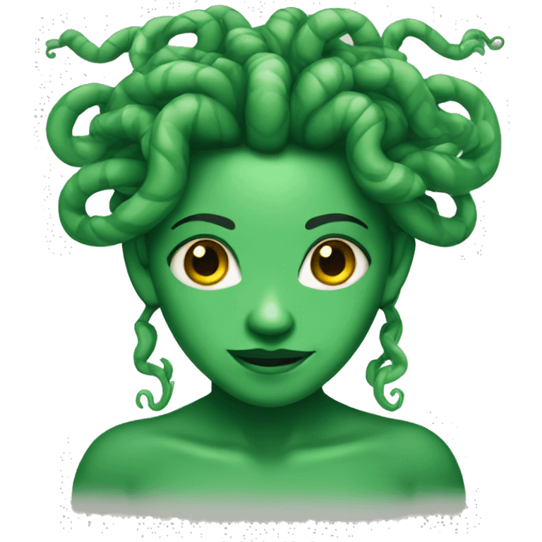 medusa green skin colour  emoji