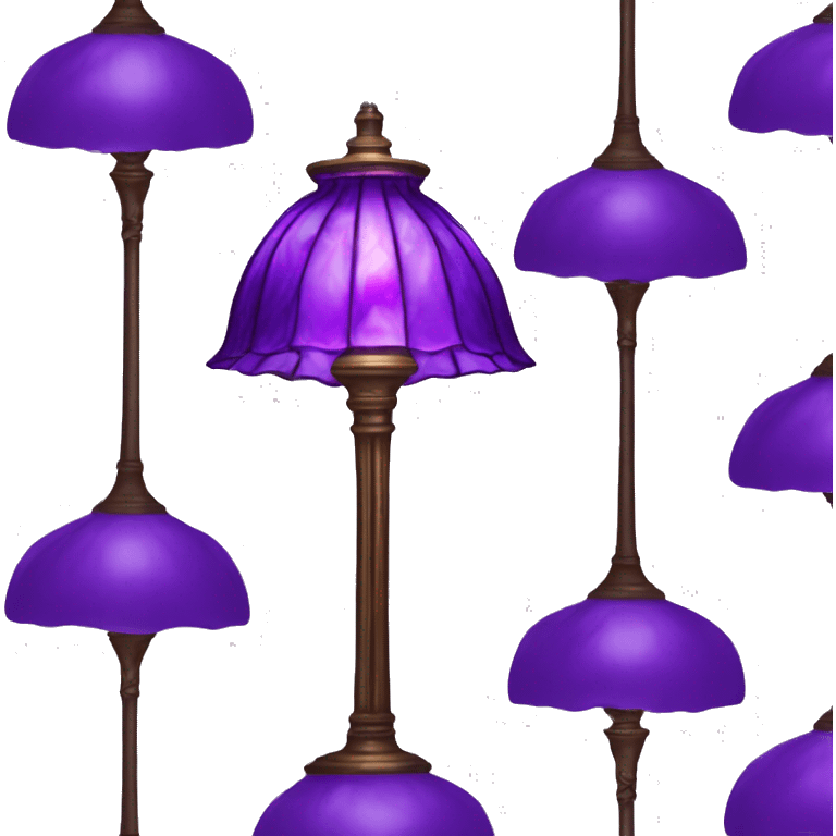 Tiffany lamp purple emoji