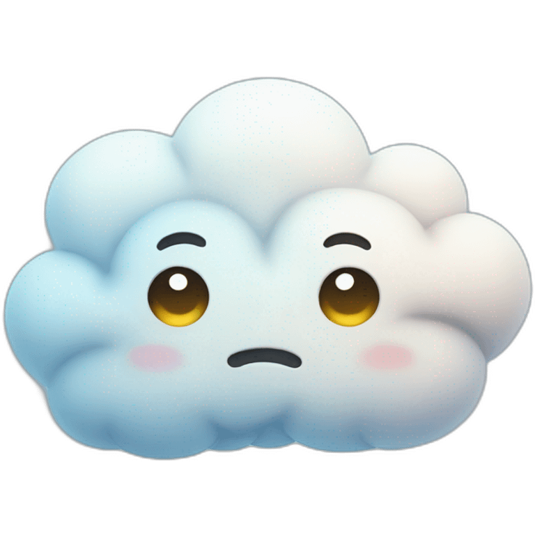 cute sad cloud emoji