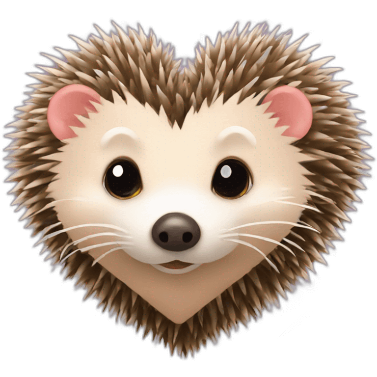 hedgehog love heart emoji