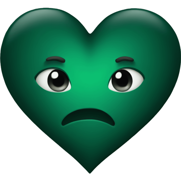 dark green heart  emoji